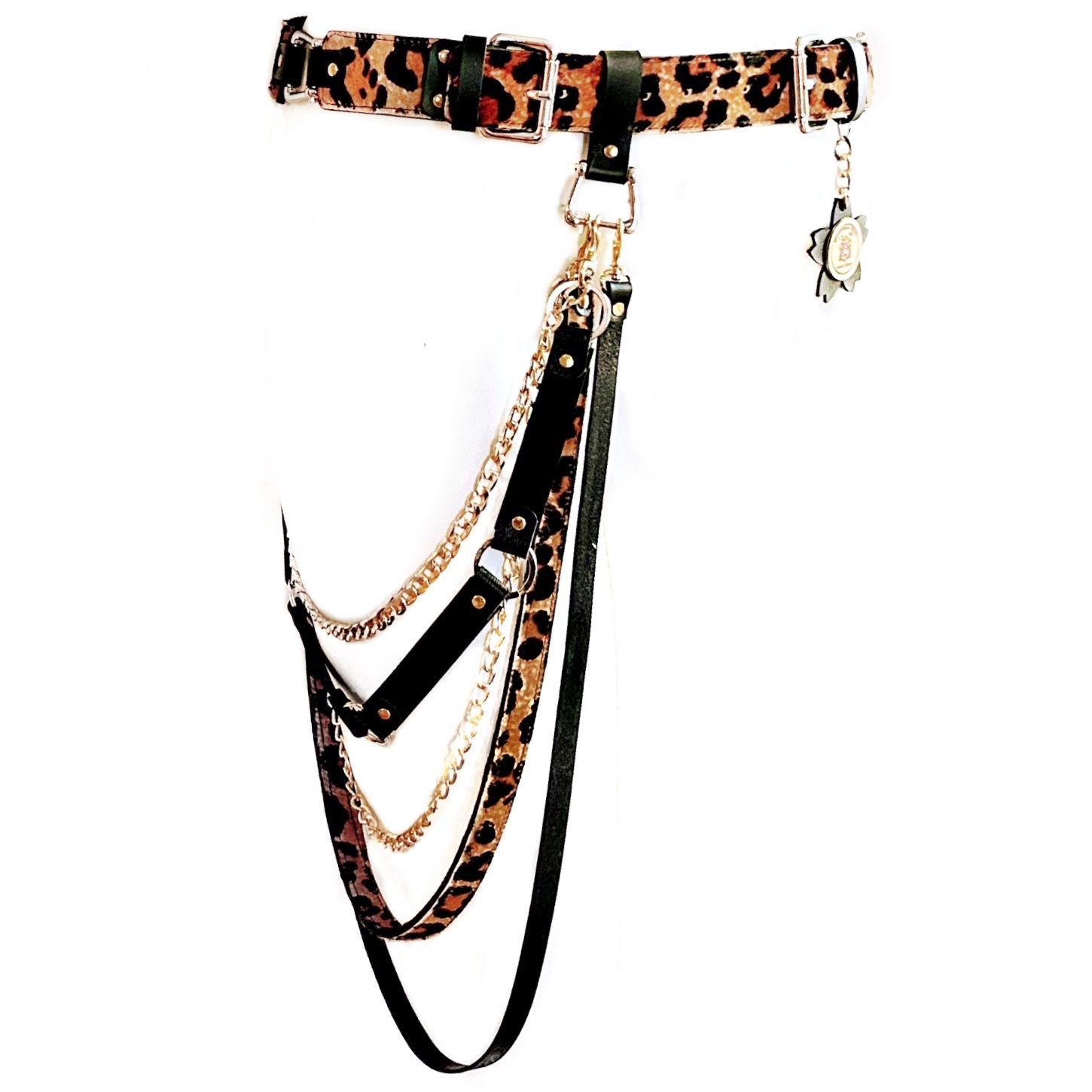 Cinturón Cadenas Print Leopardo - Imagen 2