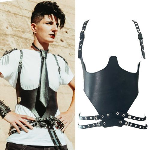 Corset tiras y ojales metálicos