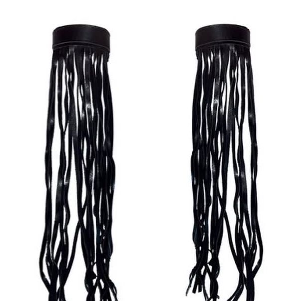 Brazaletes flecos Boho Chic (par) - Imagen 2